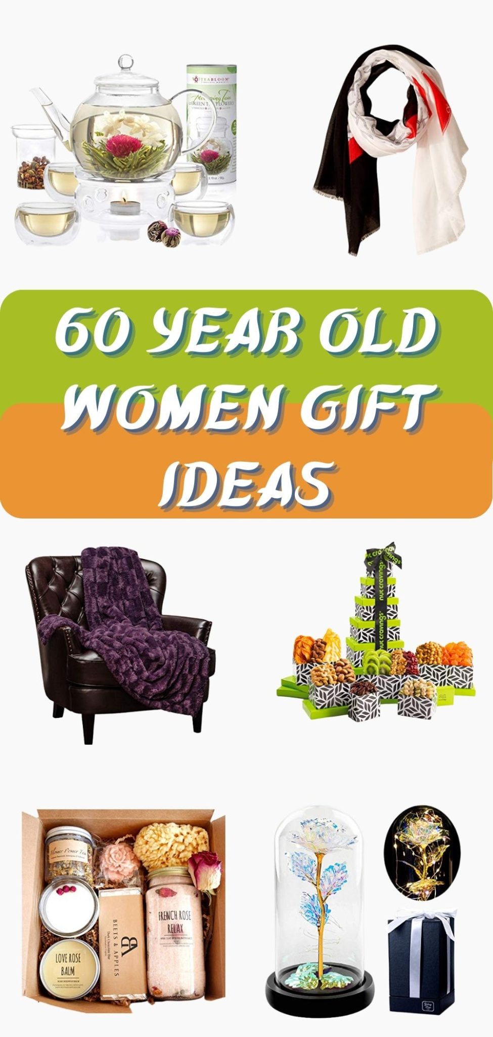 Fun 60th Birthday Gifts for Moms: 60 Year Old Woman Gift Ideas